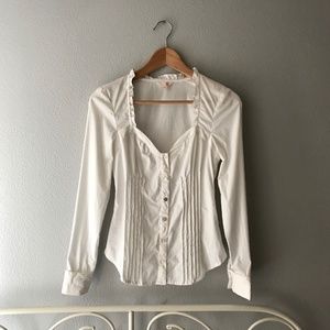 G by Guess Bustier Button Down Shirt